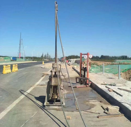 广宗公路高聚物注浆加固